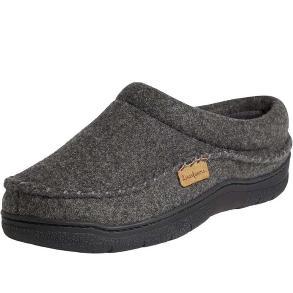 Dearfoams Men’s Thompson Cozy Memory Foam Slippers